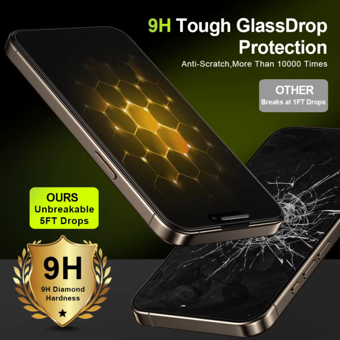 Folie Sticla Securizata Privacy 360 AG Glass Matte pentru iPhone 15 Pro [4]