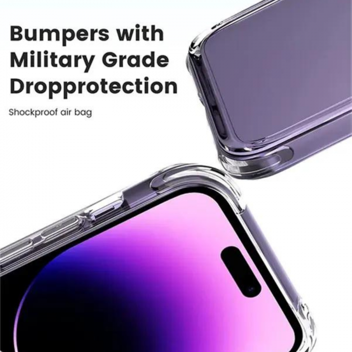 Husa iPhone 17, Bumper Anti-Shock Transparenta [4]