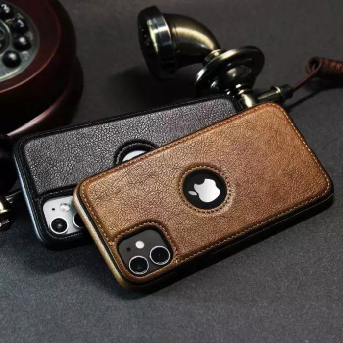 Husa Business din Piele pentru iPhone 13 / 14, Brown [4]