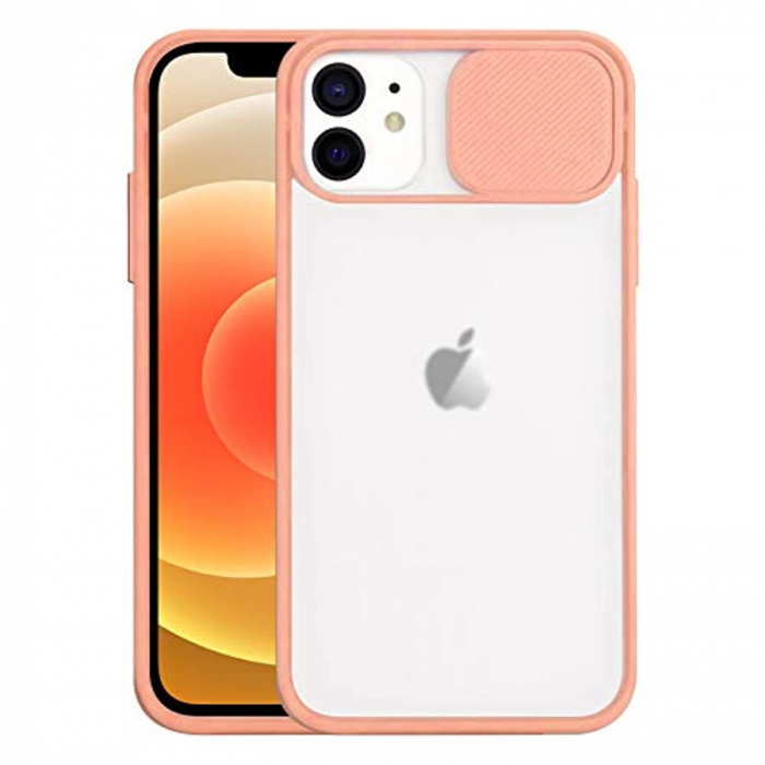 Husa cu protectie camera pentru Iphone Orange-Pink [1]