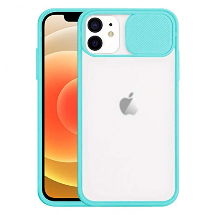 Husa cu protectie camera pentru Iphone 13 Pro Turcoaz [1]