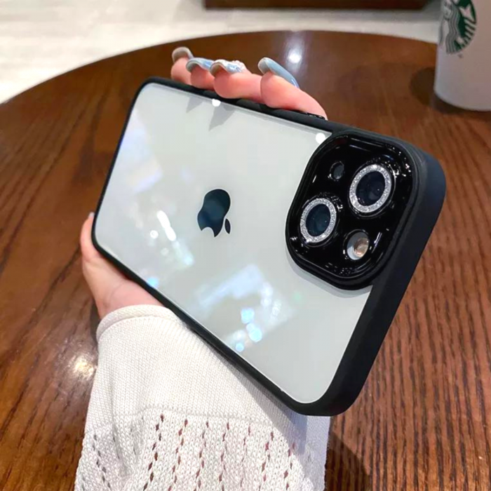 Husa Diamond, Protectie Lentile Camera pentru iPhone 15 Pro Max, Black [1]