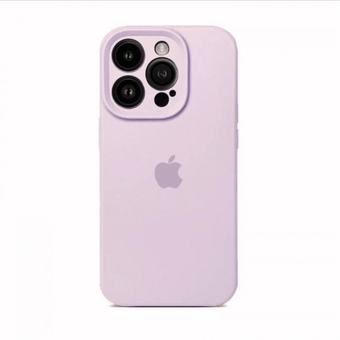 Husa din Silicon cu Protectie Camera pentru iPhone 13 Pro Max, Liliac [1]