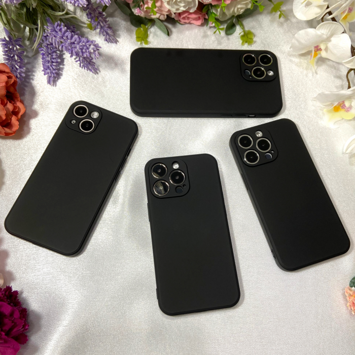 Husa din Silicon Full Protection pentru iPhone 12, Black [3]