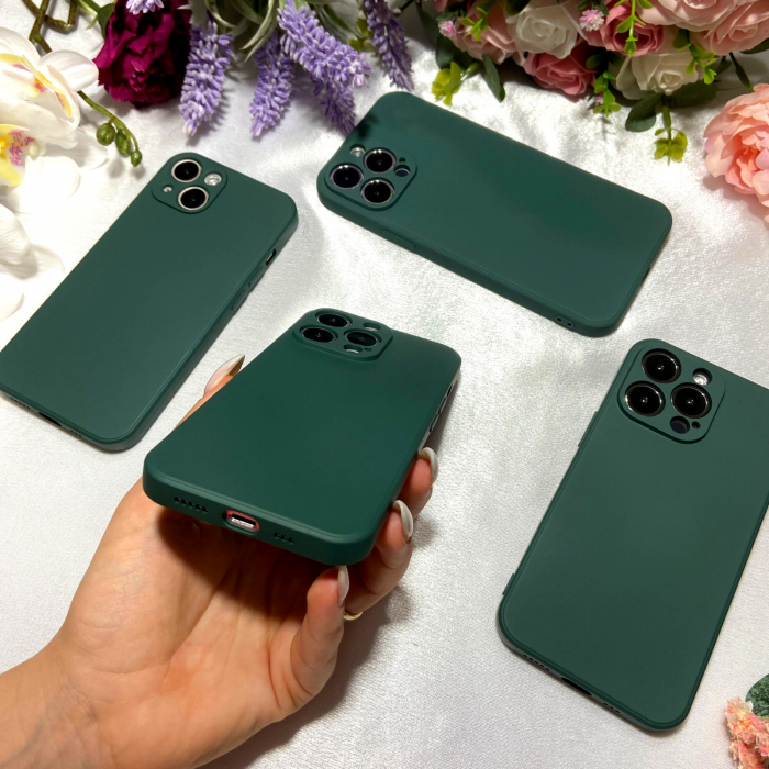 Husa din Silicon Full Protection pentru iPhone 12 Pro, Green [3]