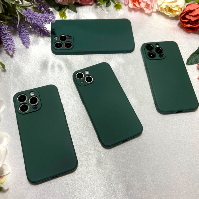Husa din Silicon Full Protection pentru iPhone 12 Pro, Green [4]