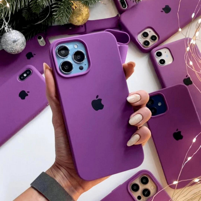 Husa pentru iPhone 16 Pro Max din Silicon, Deep Purple [4]