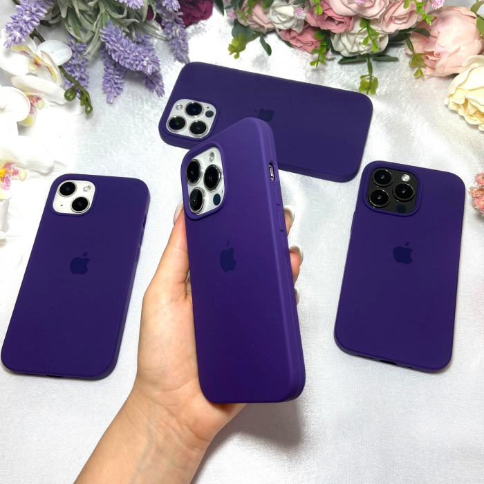 Husa din Silicon pentru iPhone 14 Plus, Mov [3]