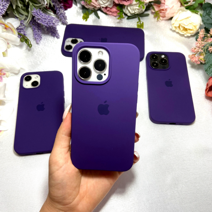 Husa din Silicon pentru iPhone 14 Plus, Mov [2]