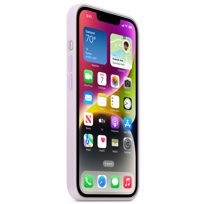 Husa pentru iPhone 13 Pro Max din Silicon, Liliac [4]