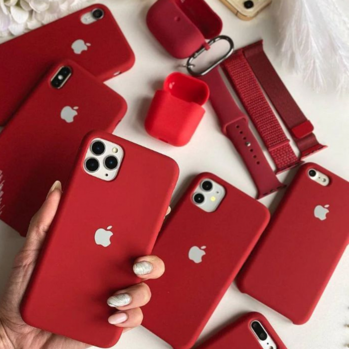 Husa din Silicon pentru iPhone 12 Pro Max, Red Royal [2]