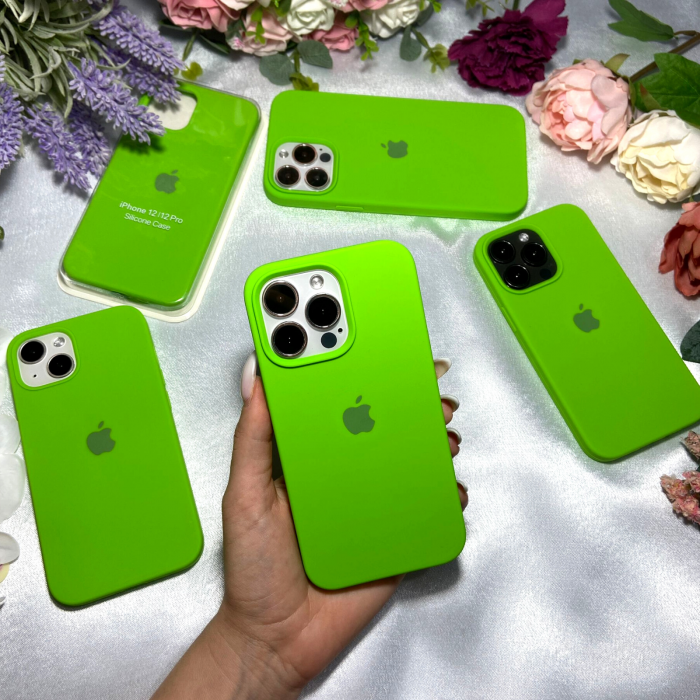 Husa din Silicon pentru iPhone 15 Pro, Lime [1]