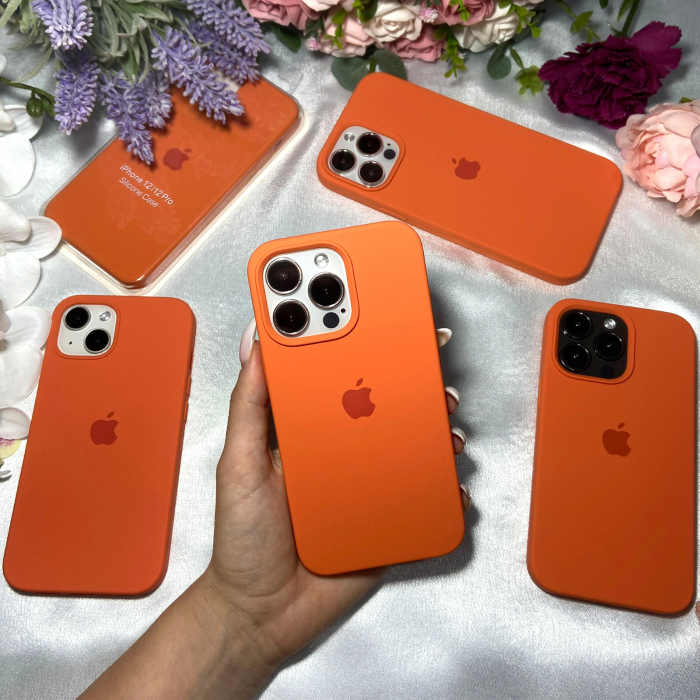 Husa din Silicon pentru iPhone 14 Plus, Orange [2]
