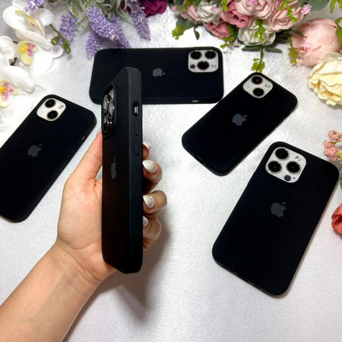 Husa pentru iPhone 16 Pro Max din Silicon, Neagra [6]