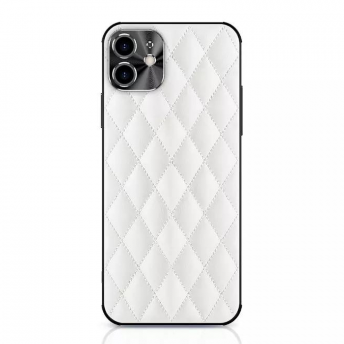 Husa Elegant, Piele, pentru iPhone 14 Pro, Alba [1]