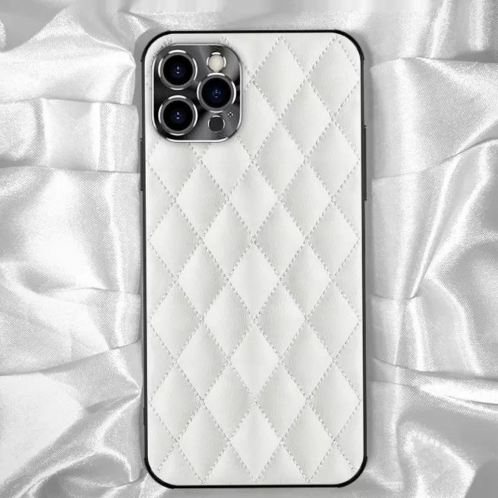 Husa Elegant, Piele, pentru iPhone 14 Pro, Alba [8]