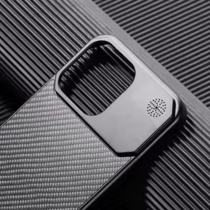 Husa iPhone 16 Pro Max, Dur Aluminiu si Carbon cu MagSafe, Black [4]