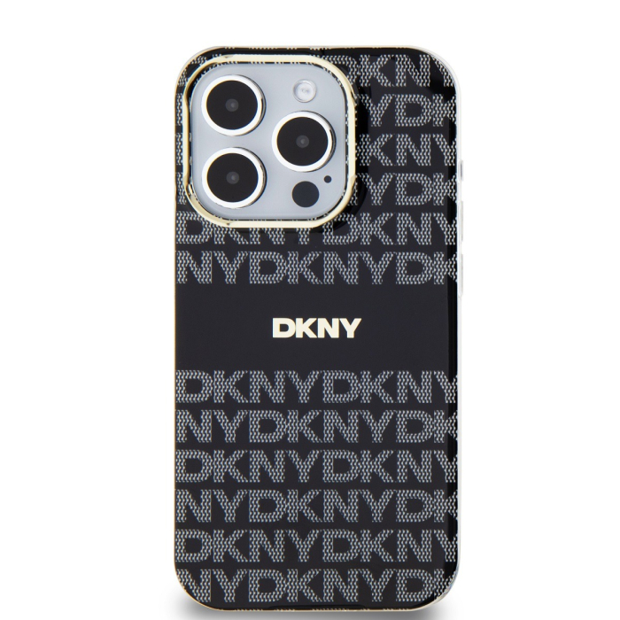 Husa iPhone 14 Pro Max, DKNY PC/TPU Repeat Pattern Tonal Stripe Magsafe, Black [2]