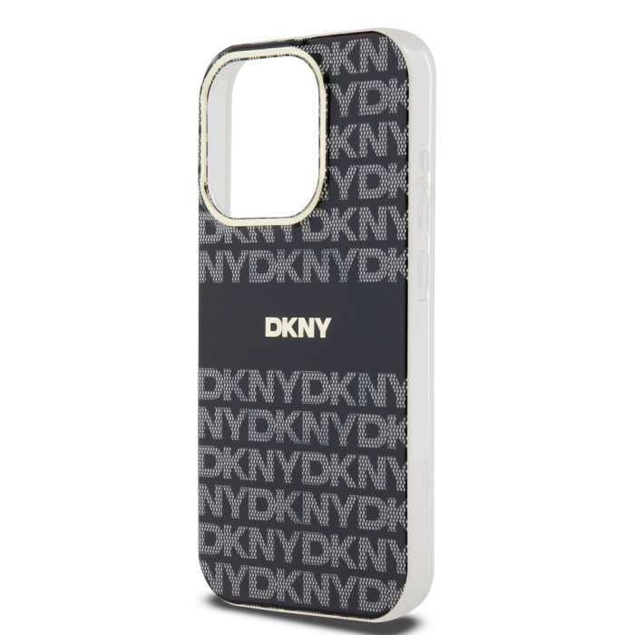 Husa iPhone 14 Pro Max, DKNY PC/TPU Repeat Pattern Tonal Stripe Magsafe, Black [4]
