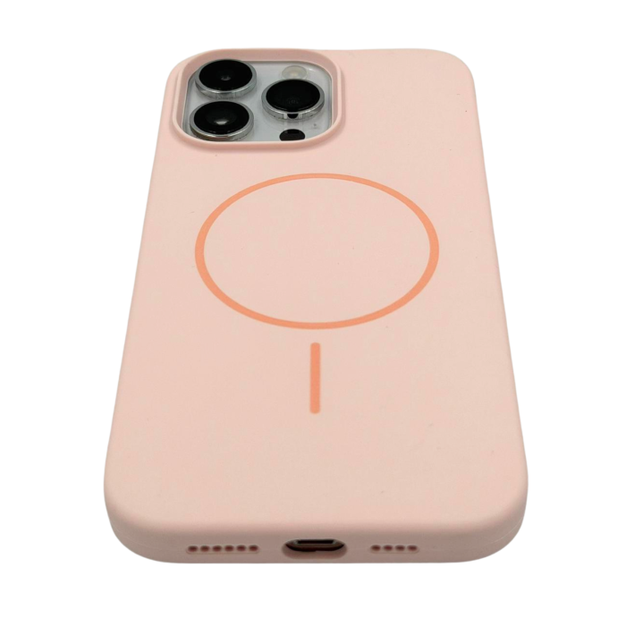 Husa iPhone 16 Pro Max din Silicon cu Microfibra la Interior si MagSafe, Pink [2]