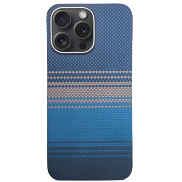 Husa iPhone 15 Pro Max, Kevlar Aramid Fiber with MagSafe, Blue Moonrise [1]
