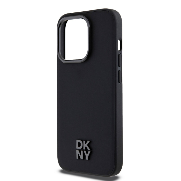 Husa iPhone 15 Pro Max, DKNY PU Leather Stack Logo Magsafe, Black [4]