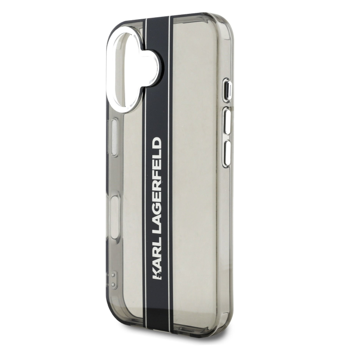 Husa iPhone 16, Karl Lagerfeld IML Stripe, Black [5]