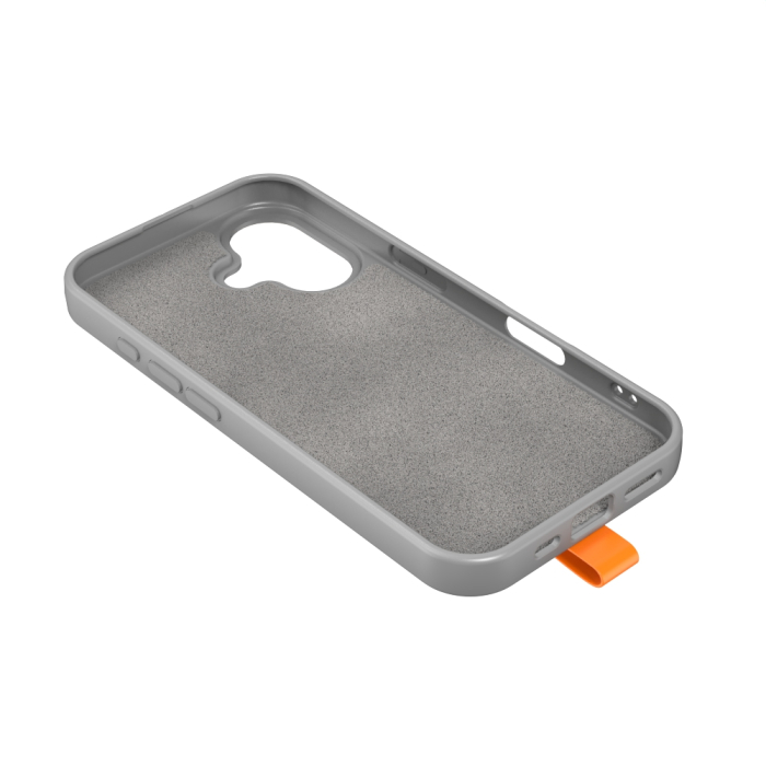 Husa iPhone 16, Loop Thin MagSafe, Grey-Orange [2]