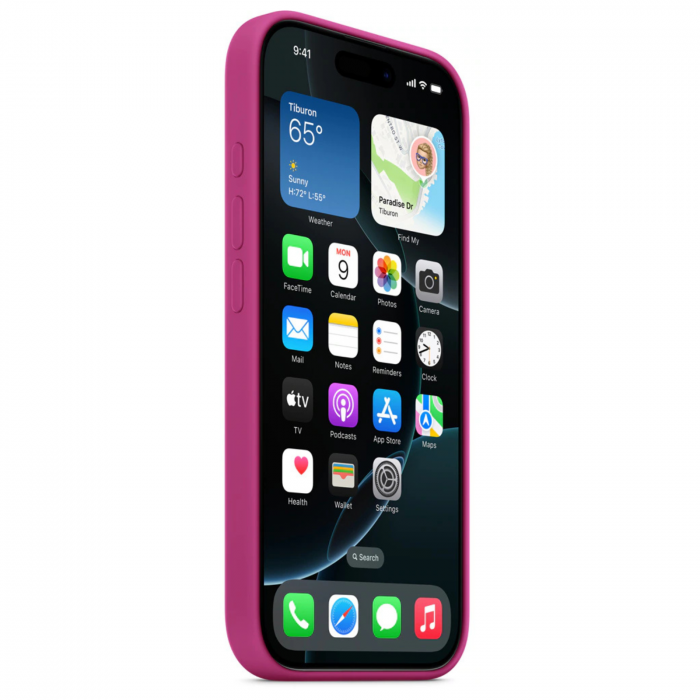 Husa iPhone 16 Pro Max, MagSafe Silicon, Fuchsia [3]