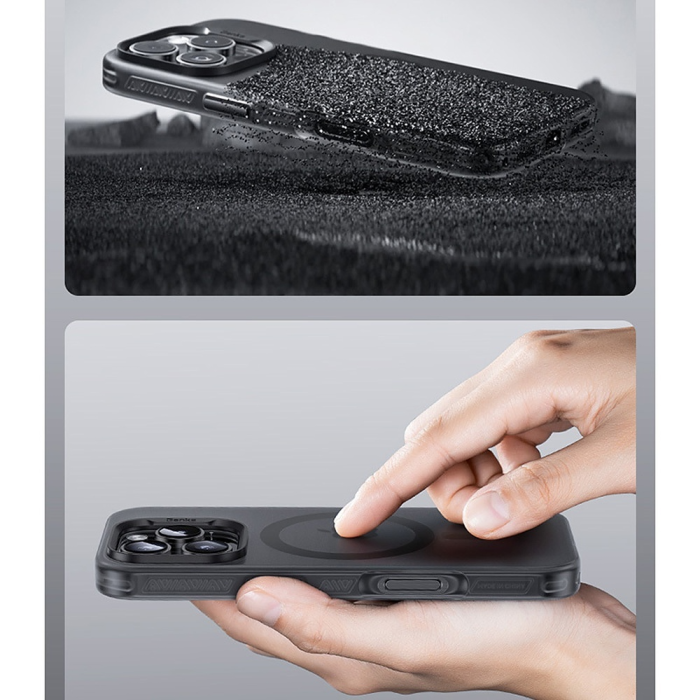 Husa iPhone 16 Pro Max, Benks MagSafe, Camera Control, Lucid Armor Anti-Fingerprint, Black [6]
