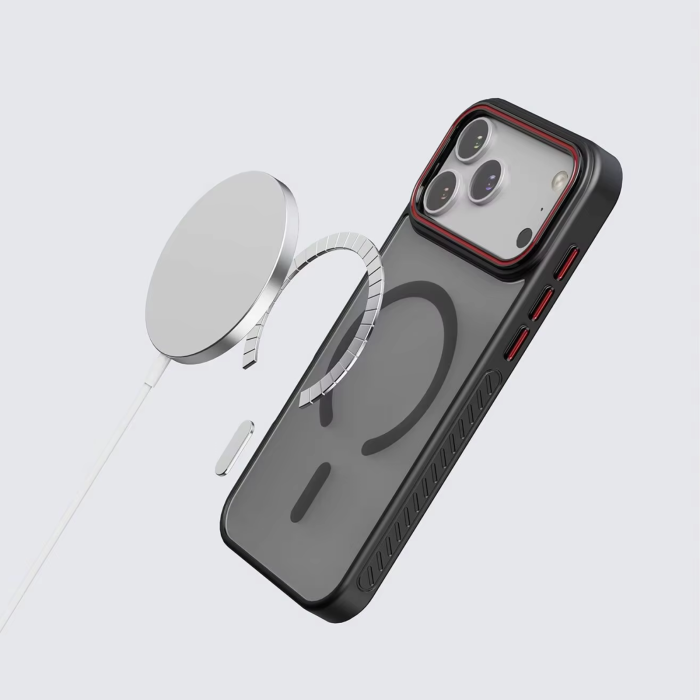 Husa iPhone 16 Pro, ShockProof, Frosted Mate, Non-Slip, Black [4]