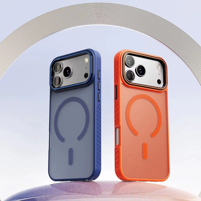Husa iPhone 17 Air, ShockProof, Frosted Mate, Non-Slip, Orange [7]