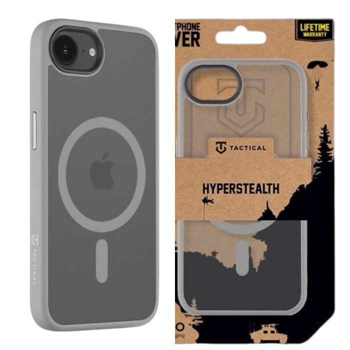 Husa iPhone 16E/ 17E, Tactical MagForce Hyperstealth, Light Grey [3]