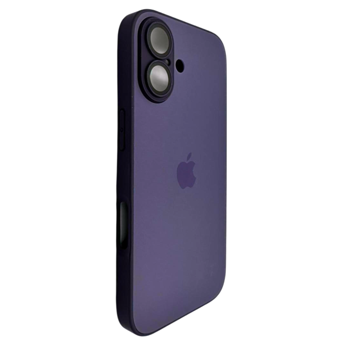 Husa iPhone 17, AG Glass MagSafe, Sticla si Silicon cu Protectie Lentile Camera, Deep Purple - Mat [2]