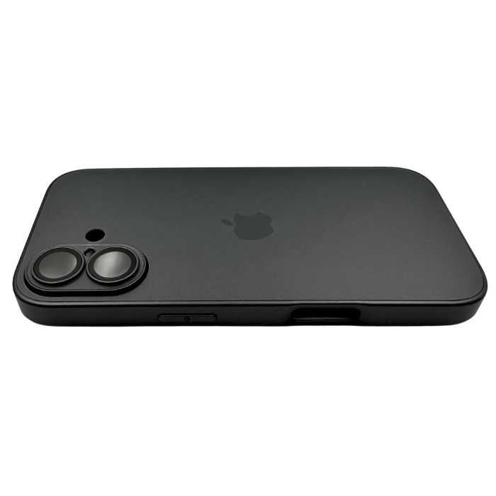 Husa iPhone 17, AG Glass MagSafe, Sticla si Silicon cu Protectie Lentile Camera, Negru Grafit - Mat [3]