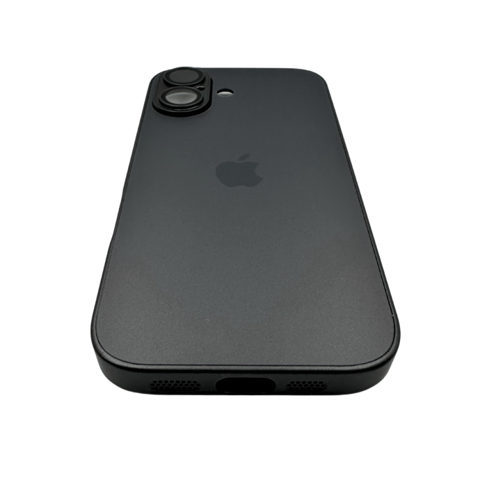 Husa iPhone 17, AG Glass MagSafe, Sticla si Silicon cu Protectie Lentile Camera, Negru Grafit - Mat [4]