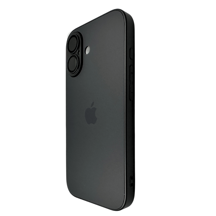 Husa iPhone 17, AG Glass MagSafe, Sticla si Silicon cu Protectie Lentile Camera, Negru Grafit - Mat [2]