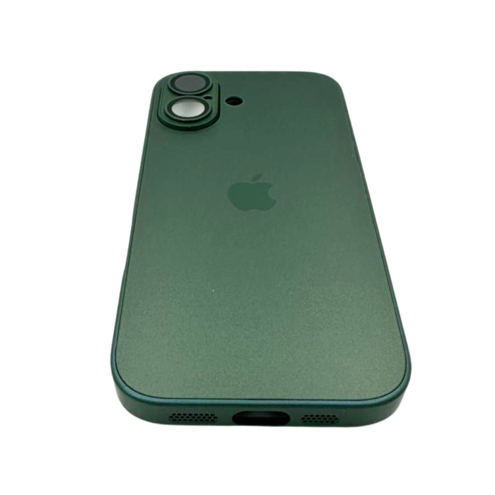 Husa iPhone 17, AG Glass MagSafe, Sticla si Silicon cu Protectie Lentile Camera, Verde Army - Mat [4]