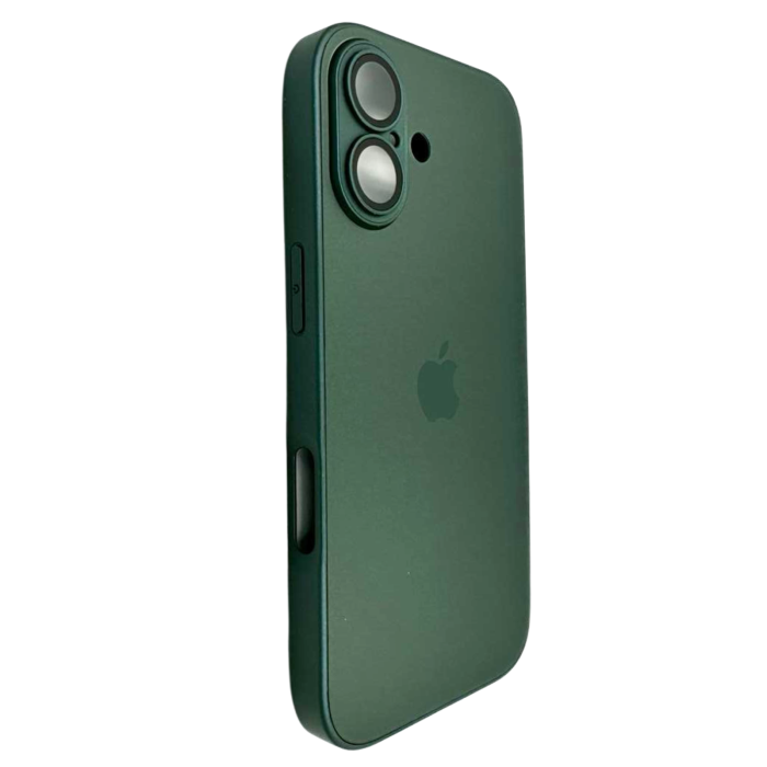 Husa iPhone 17, AG Glass MagSafe, Sticla si Silicon cu Protectie Lentile Camera, Verde Army - Mat [3]