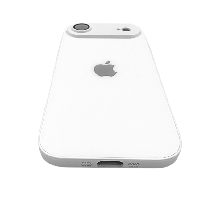 Husa iPhone 17 Air, AG Glass MagSafe, Sticla si Silicon cu Protectie Lentile Camera, Alb Perlat - Mat [3]