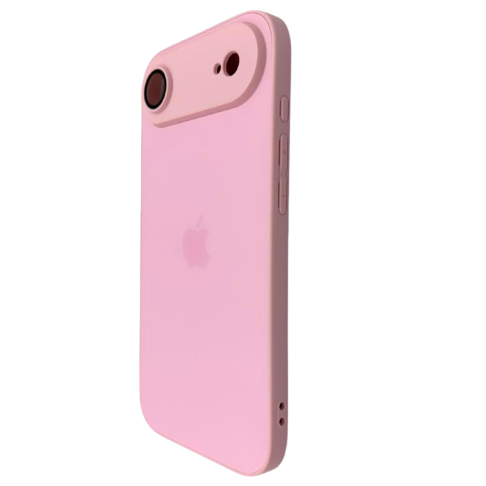 Husa iPhone 17 Air, AG Glass MagSafe, Sticla si Silicon cu Protectie Lentile Camera, Chanel Pink - Mat [2]