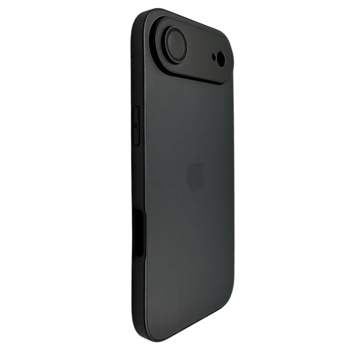 Husa iPhone 17 Air, AG Glass MagSafe, Sticla si Silicon cu Protectie Lentile Camera, Negru Grafit - Mat [3]