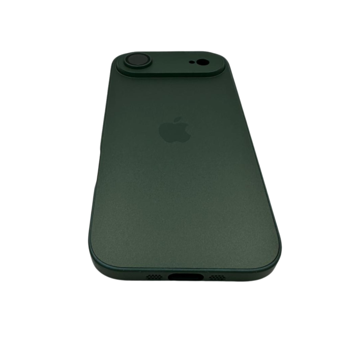 Husa iPhone 17 Air, AG Glass MagSafe, Sticla si Silicon cu Protectie Lentile Camera, Verde Army - Mat [4]