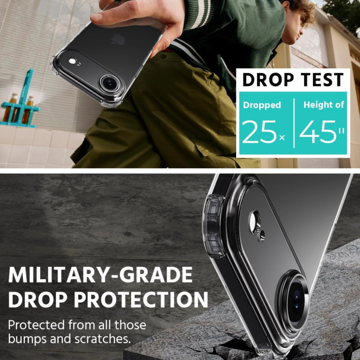 Husa iPhone 17 Air, Bumper Anti-Shock Transparenta Full Protection [4]