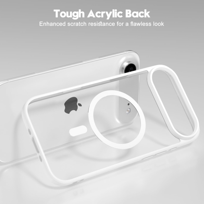 Husa iPhone 17 Air, Crystal Clear MagSafe, White [2]
