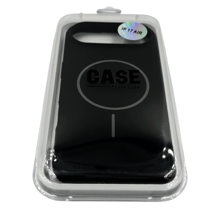 Husa iPhone 17 Air din Silicon cu Microfibra la Interior si MagSafe, Black [2]