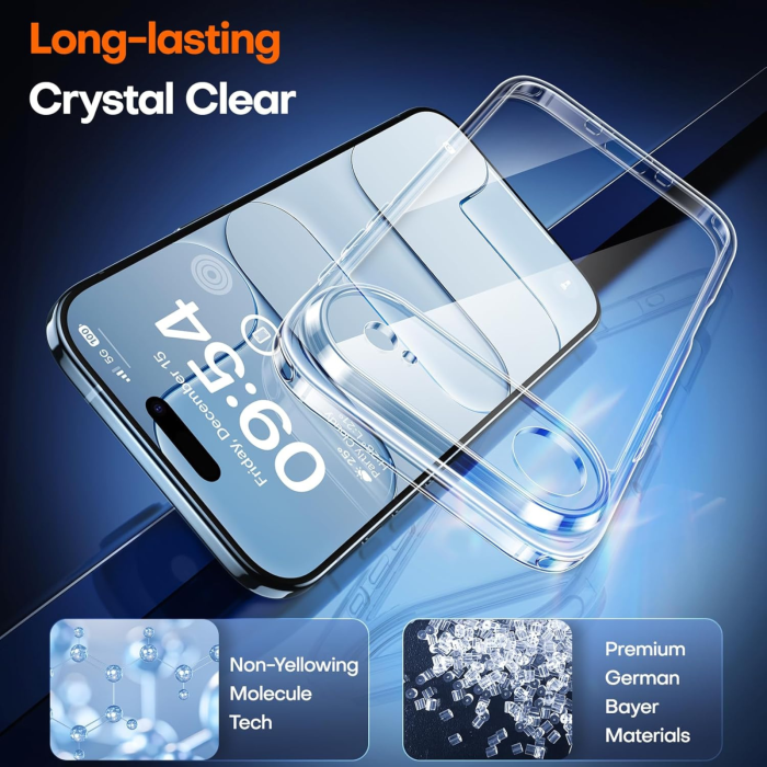 Husa iPhone 17 Air, Slim Luxury Transparenta Full Protection [3]