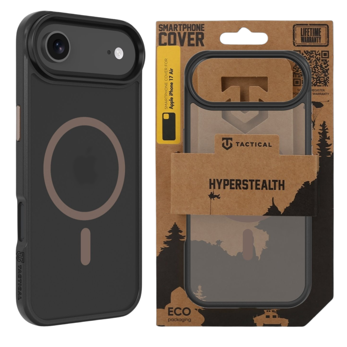 Husa iPhone 17 Air, Tactical MagForce Hyperstealth, Black / Brown [3]