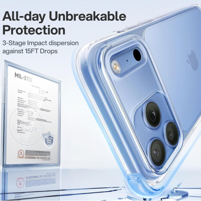 Husa iPhone 17 Pro / 18 Pro, Bumper Anti-Shock Transparenta [4]