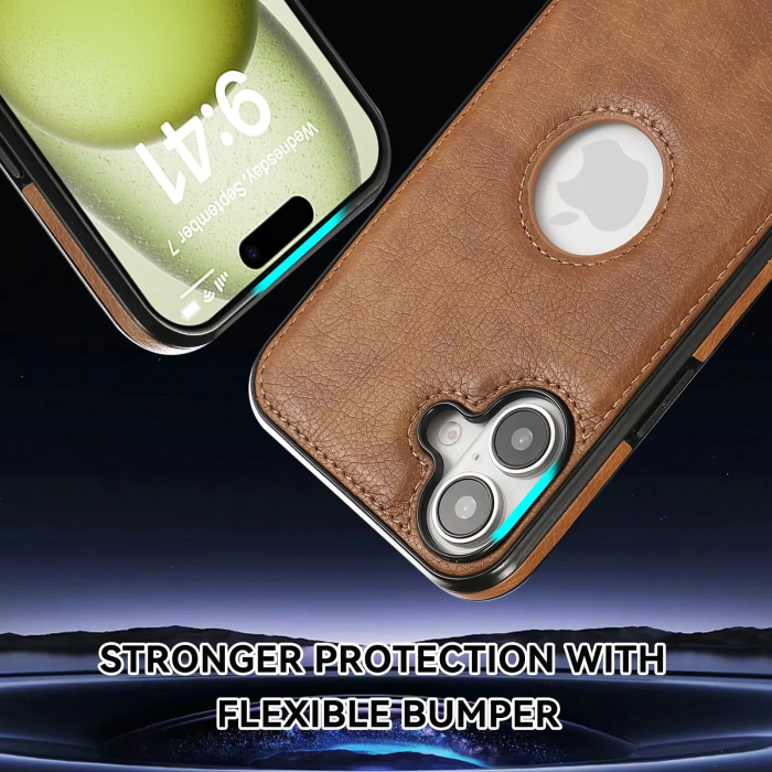 Husa iPhone 17, Business din Piele, Brown [9]